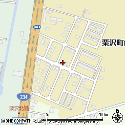 北海道岩見沢市栗沢町由良735-17周辺の地図