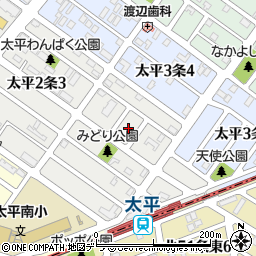 北海道札幌市北区太平２条4丁目4周辺の地図