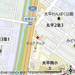 北海道三菱自動車販売（株）石狩店周辺の地図