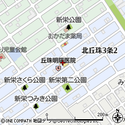 スーパー寿丘珠店周辺の地図