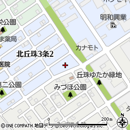 北海道札幌市東区北丘珠３条2丁目10周辺の地図