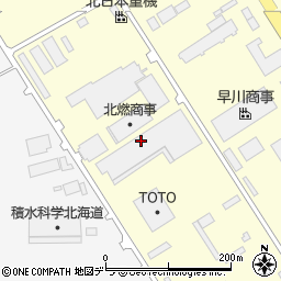 日本梱包運輸倉庫江別営業所周辺の地図