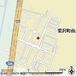 北海道岩見沢市栗沢町由良735-12周辺の地図