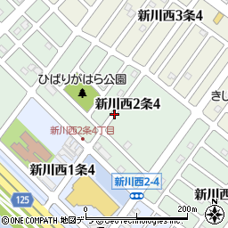 北海道札幌市北区新川西２条4丁目周辺の地図
