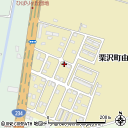 北海道岩見沢市栗沢町由良735-14周辺の地図