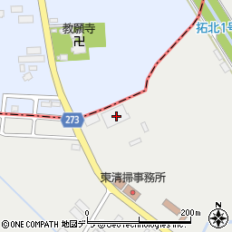 北海道札幌市東区丘珠町873-3周辺の地図