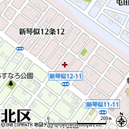 北海道札幌市北区新琴似１２条11丁目12周辺の地図