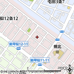 北海道札幌市北区新琴似１２条11丁目6周辺の地図