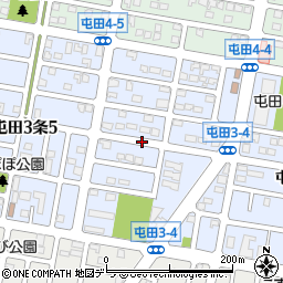 北海道札幌市北区屯田３条周辺の地図
