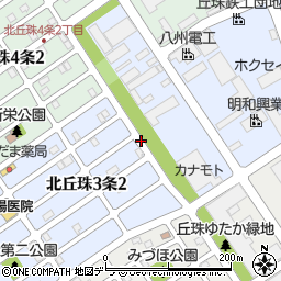 北海道札幌市東区北丘珠３条周辺の地図