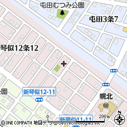 北海道札幌市北区新琴似１２条11丁目10周辺の地図