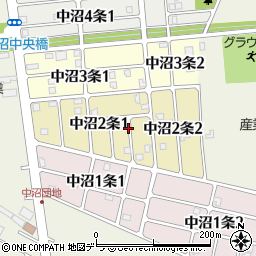 北海道札幌市東区中沼２条周辺の地図