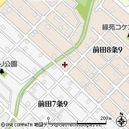 北海道札幌市手稲区前田８条9丁目3周辺の地図