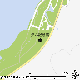 朝里ダム記念館周辺の地図