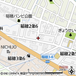 北海道札幌市手稲区稲穂２条6丁目周辺の地図