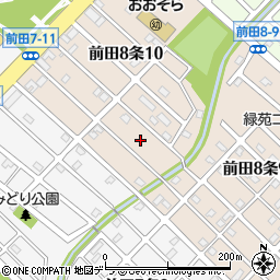 北海道札幌市手稲区前田８条10丁目12周辺の地図