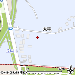 北海道札幌市北区篠路町（太平）周辺の地図