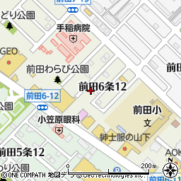 北海道札幌市手稲区前田６条周辺の地図