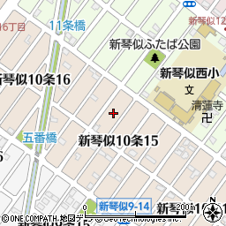 北海道札幌市北区新琴似１０条15丁目7周辺の地図