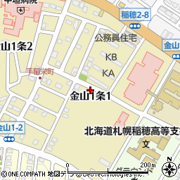 〒006-0041 北海道札幌市手稲区金山一条の地図