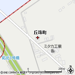 北海道札幌市東区丘珠町712-34周辺の地図