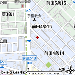北海道札幌市手稲区前田４条15丁目1周辺の地図