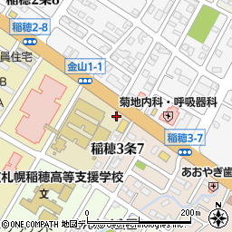 手稲警察署稲穂交番周辺の地図