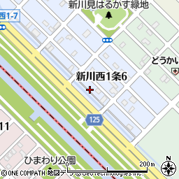 北海道札幌市北区新川西１条6丁目周辺の地図
