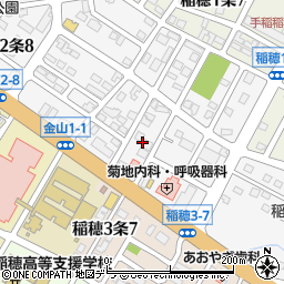 北海道札幌市手稲区稲穂２条7丁目4周辺の地図