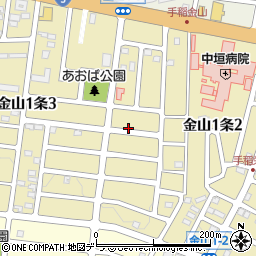 北海道札幌市手稲区金山１条周辺の地図