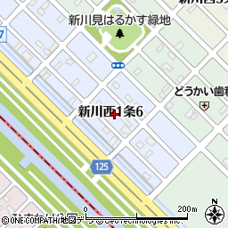 北海道札幌市北区新川西１条6丁目5周辺の地図