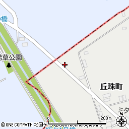 北海道札幌市東区丘珠町712-44周辺の地図