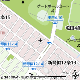 北海道札幌市北区新琴似１２条14丁目11周辺の地図