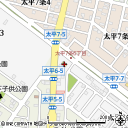 ローソン札幌太平６条店周辺の地図