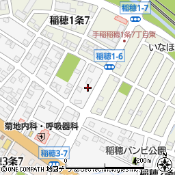 北海道札幌市手稲区稲穂２条7丁目16周辺の地図