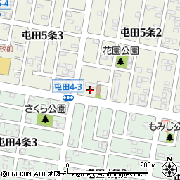 屯田二番通り東会館周辺の地図