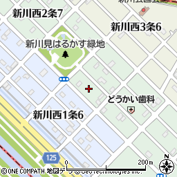北海道札幌市北区新川西２条6丁目6周辺の地図