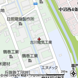 北海道古川電気工業株式会社周辺の地図