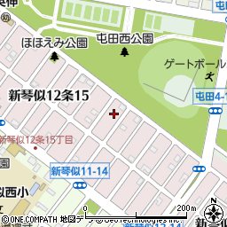 北海道札幌市北区新琴似１２条14丁目7周辺の地図