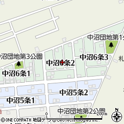 北海道札幌市東区中沼６条周辺の地図