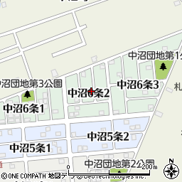北海道札幌市東区中沼６条周辺の地図