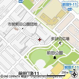 市営住宅前田公園団地１８号棟周辺の地図