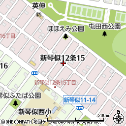 北海道札幌市北区新琴似１２条15丁目周辺の地図