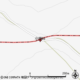 小樽峠周辺の地図