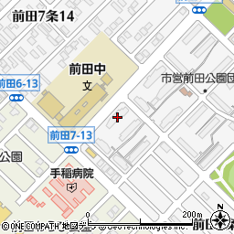 市営住宅前田公園団地３号棟周辺の地図