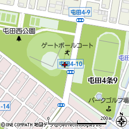 屯田西公園トイレ６周辺の地図