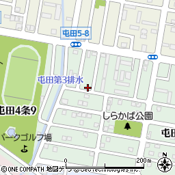 屯田第3すずらん公園周辺の地図