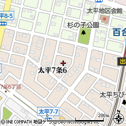 ツクイ札幌太平グループホーム周辺の地図