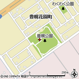 豊幌公園トイレ周辺の地図