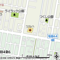 ツルハドラッグ屯田５条店周辺の地図